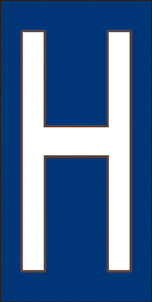 White on Cobalt Blue Letter and Symbol Tiles