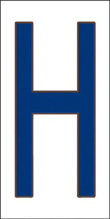 Cobalt Blue on White Letter and Symbol Tiles