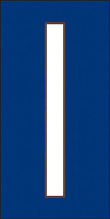 White on Cobalt Blue Letter and Symbol Tiles