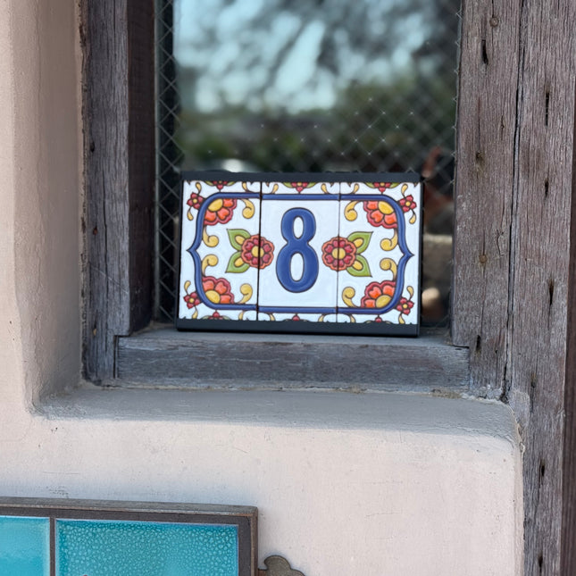New Style! Lightweight Frame for Tile Address Sign | Fits 3"x6" House Number Tiles