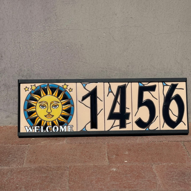 Southwest Adobe Sand House Number Tiles (A)