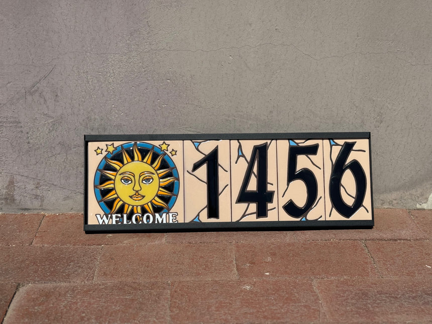 Southwest Adobe Sand House Number Tiles (A)