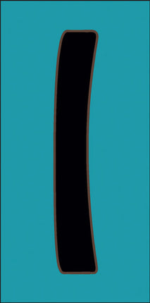 Black on Turquoise Letter and Symbol Tiles