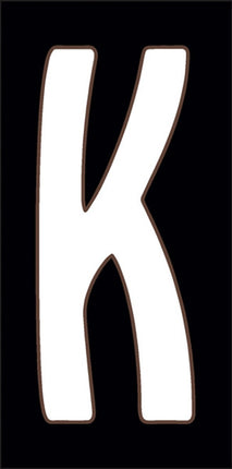 White on Black Letter and Symbol Tiles