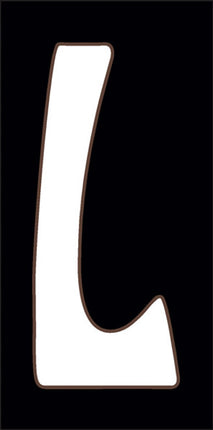 White on Black Letter and Symbol Tiles