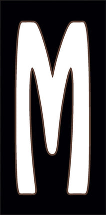 White on Black Letter and Symbol Tiles