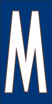 White on Cobalt Blue Letter and Symbol Tiles
