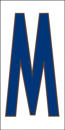 Cobalt Blue on White Letter and Symbol Tiles