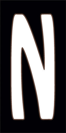 White on Black Letter and Symbol Tiles