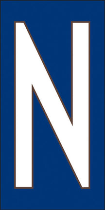 White on Cobalt Blue Letter and Symbol Tiles