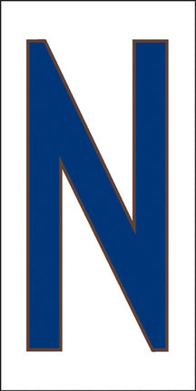 Cobalt Blue on White Letter and Symbol Tiles