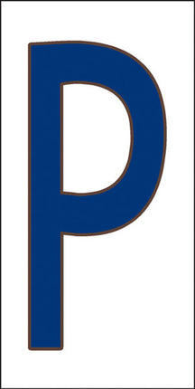 Cobalt Blue on White Letter and Symbol Tiles