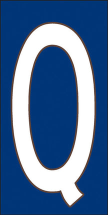 White on Cobalt Blue Letter and Symbol Tiles