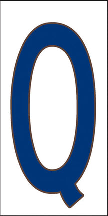 Cobalt Blue on White Letter and Symbol Tiles