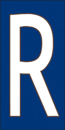 White on Cobalt Blue Letter and Symbol Tiles