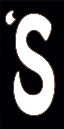 White on Black Letter and Symbol Tiles