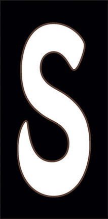 White on Black Letter and Symbol Tiles