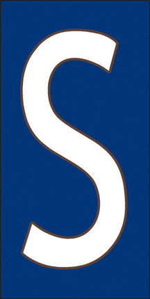 White on Cobalt Blue Letter and Symbol Tiles