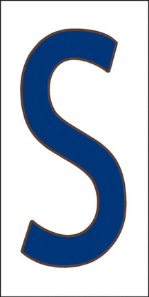 Cobalt Blue on White Letter and Symbol Tiles