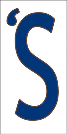 Cobalt Blue on White Letter and Symbol Tiles