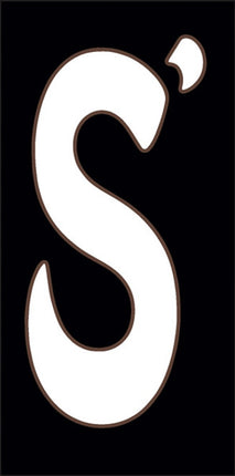 White on Black Letter and Symbol Tiles