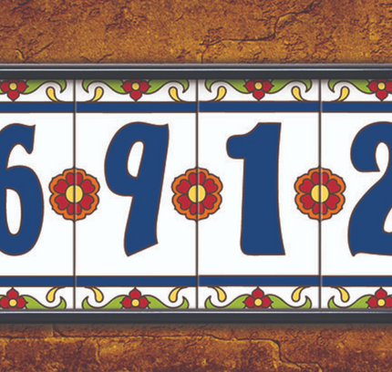 Tile House Number Frame - Aluminum Frame Kits for Ceramic Tiles