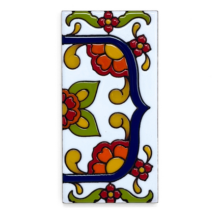 Talavera Tile House Number Mexican Tile Address Sign