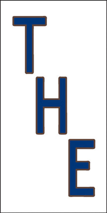 Cobalt Blue on White Letter and Symbol Tiles