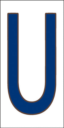 Cobalt Blue on White Letter and Symbol Tiles