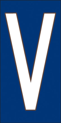 White on Cobalt Blue Letter and Symbol Tiles