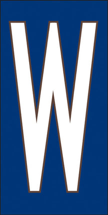 White on Cobalt Blue Letter and Symbol Tiles