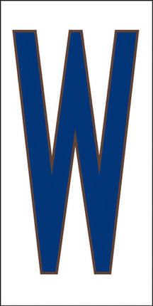 Cobalt Blue on White Letter and Symbol Tiles