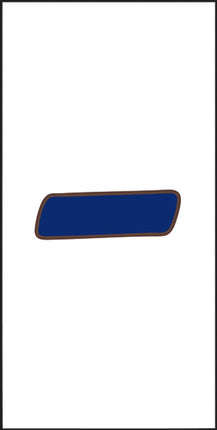 Cobalt Blue on White Letter and Symbol Tiles