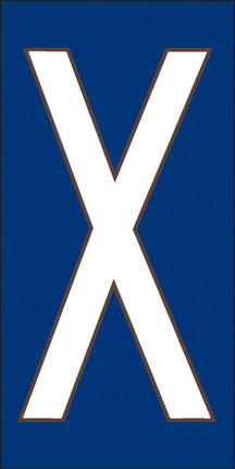 White on Cobalt Blue Letter and Symbol Tiles