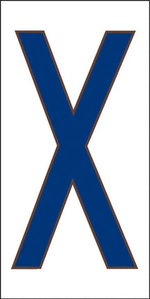 Cobalt Blue on White Letter and Symbol Tiles