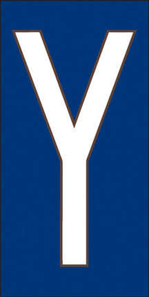 White on Cobalt Blue Letter and Symbol Tiles