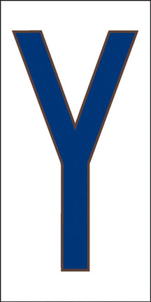 Cobalt Blue on White Letter and Symbol Tiles