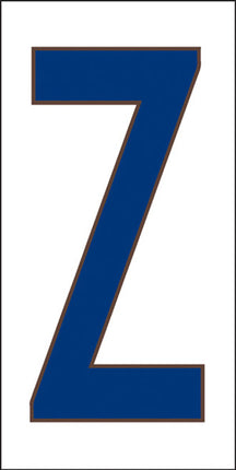 Cobalt Blue on White Letter and Symbol Tiles