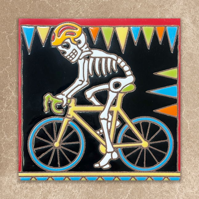 Day of the Dead Cyclist Tile (7050)