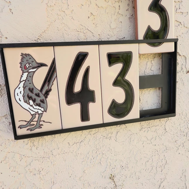 Traditional Sand House Number Tiles (HA)