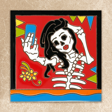 Day of the Dead Selfie Tile (8089)