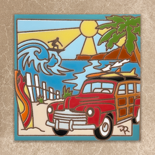 Woody with Surfer Tile (8073)