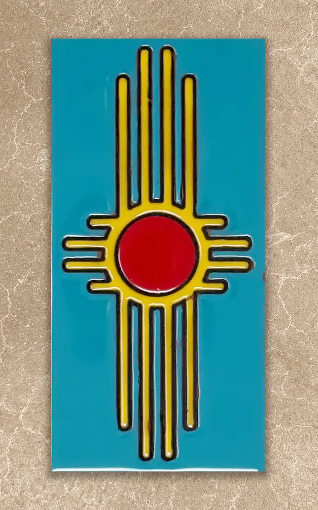 zia ceramic tile turquoise